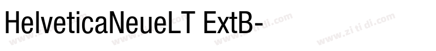HelveticaNeueLT ExtB字体转换